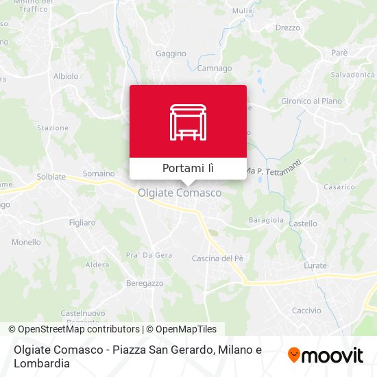 Mappa Olgiate Comasco - Piazza San Gerardo