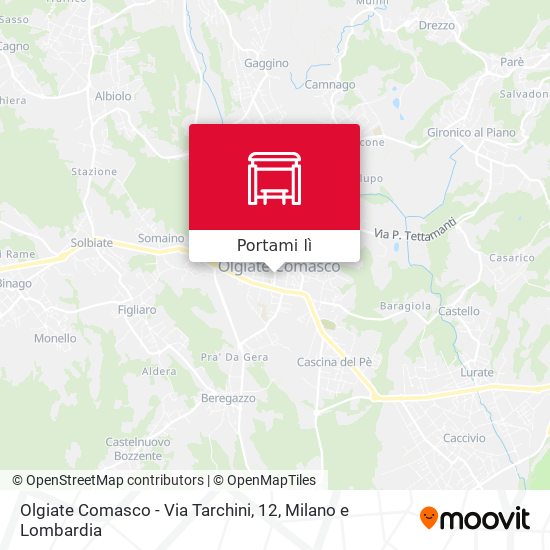 Mappa Olgiate Comasco - Via Tarchini, 12