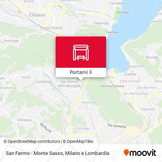 Mappa San Fermo - Monte Sasso