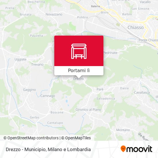 Mappa Drezzo - Municipio