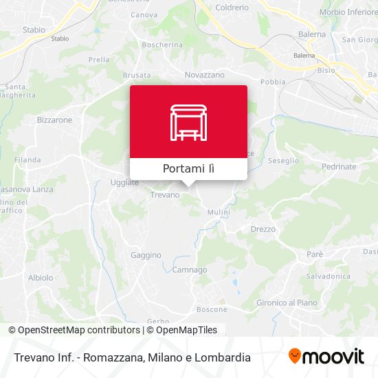 Mappa Trevano Inf. - Romazzana