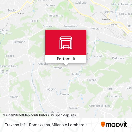 Mappa Trevano Inf. - Romazzana