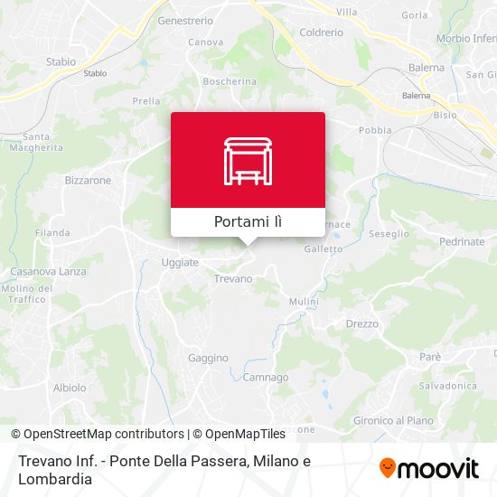 Mappa Trevano Inf. - Ponte Della Passera