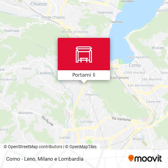 Mappa Como - Leno