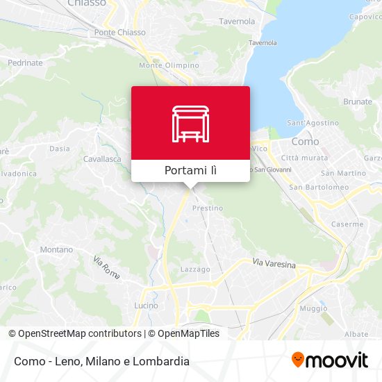 Mappa Como - Leno