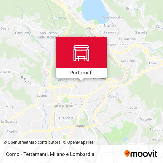 Mappa Como - Tettamanti