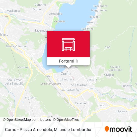 Mappa Como - Piazza Amendola