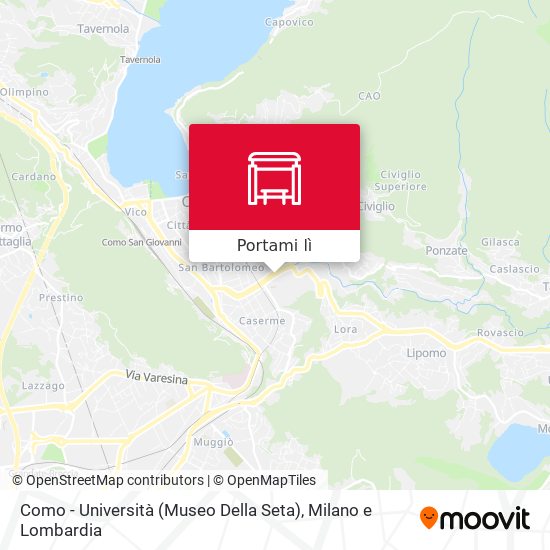 Mappa Como - Università (Museo Della Seta)