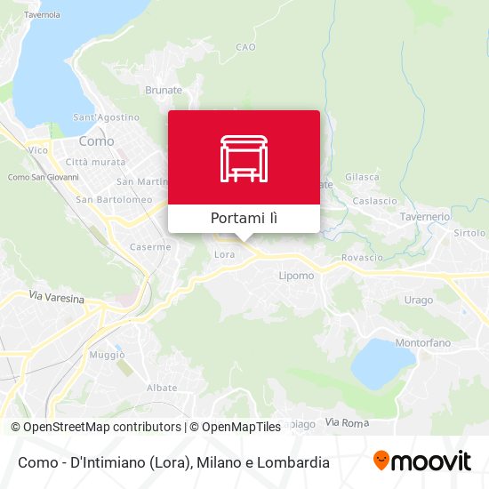 Mappa Como - D'Intimiano (Lora)