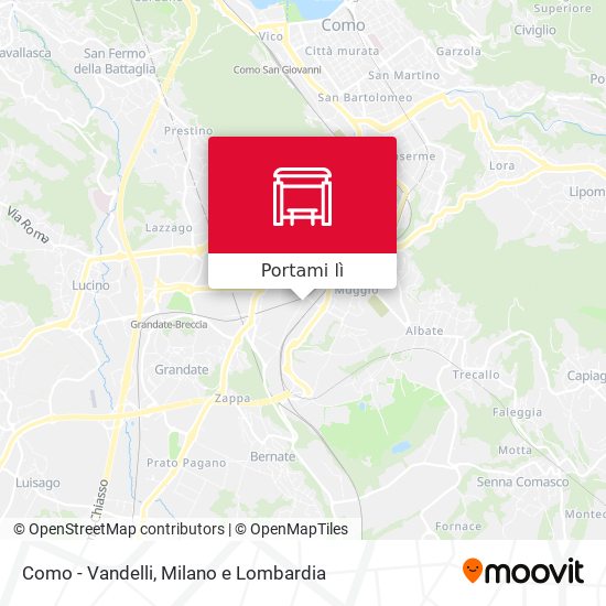 Mappa Como - Vandelli