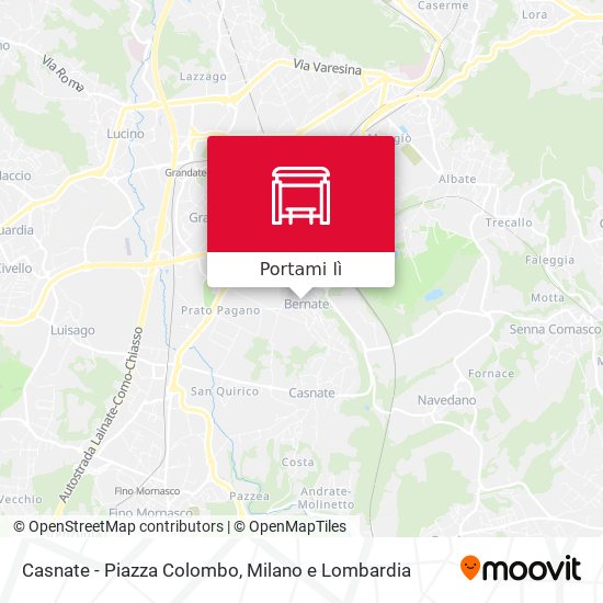 Mappa Casnate - Piazza Colombo