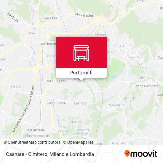 Mappa Casnate - Cimitero