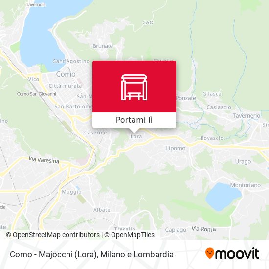 Mappa Como - Majocchi (Lora)