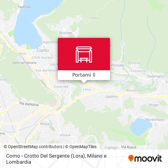 Mappa Como - Crotto Del Sergente (Lora)