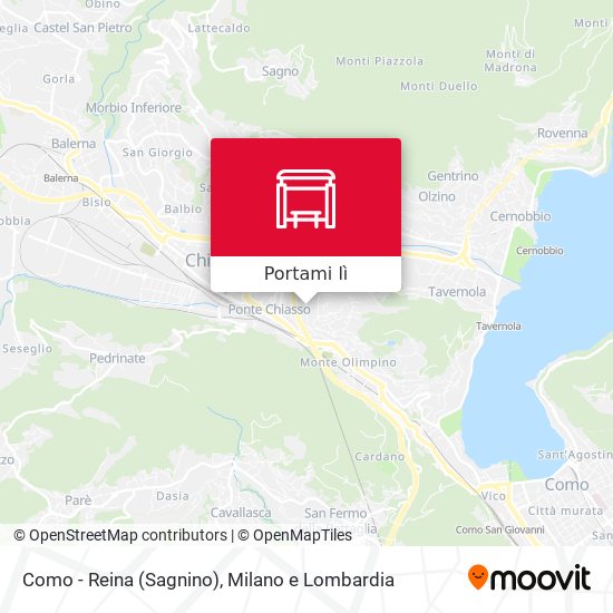 Mappa Como - Reina (Sagnino)