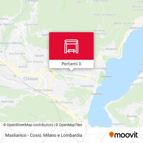 Mappa Maslianico - Cosio
