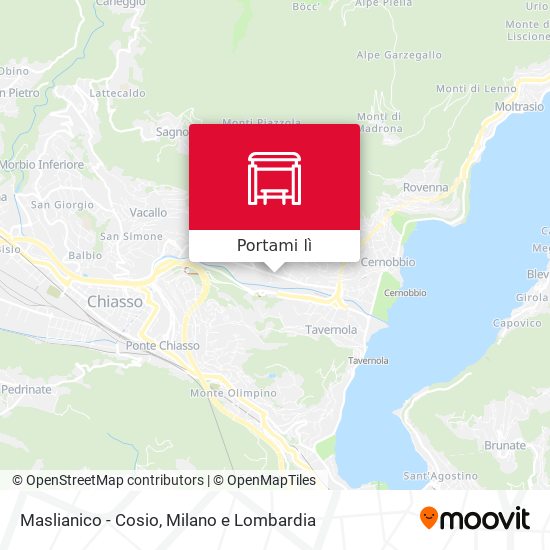 Mappa Maslianico - Cosio
