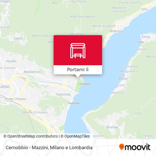 Mappa Cernobbio - Mazzini