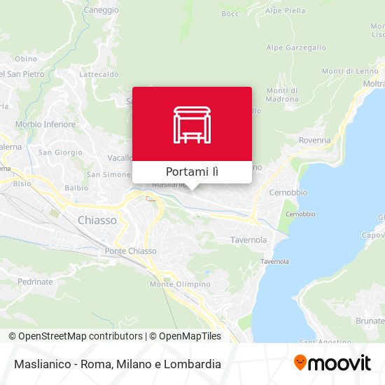 Mappa Maslianico - Roma