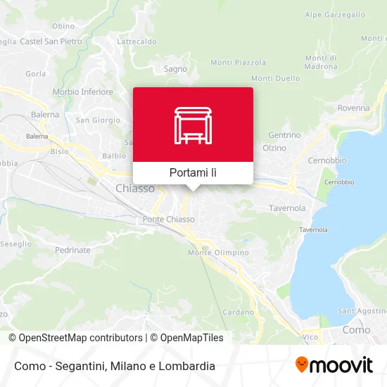 Mappa Como - Segantini
