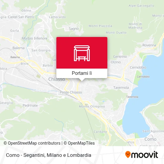 Mappa Como - Segantini