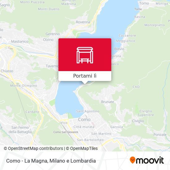 Mappa Como - La Magna
