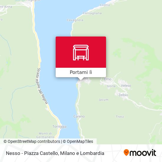 Mappa Nesso - Piazza Castello