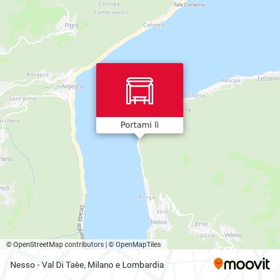 Mappa Nesso - Val Di Taèe