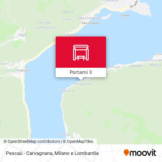 Mappa Pescaù - Carvagnana