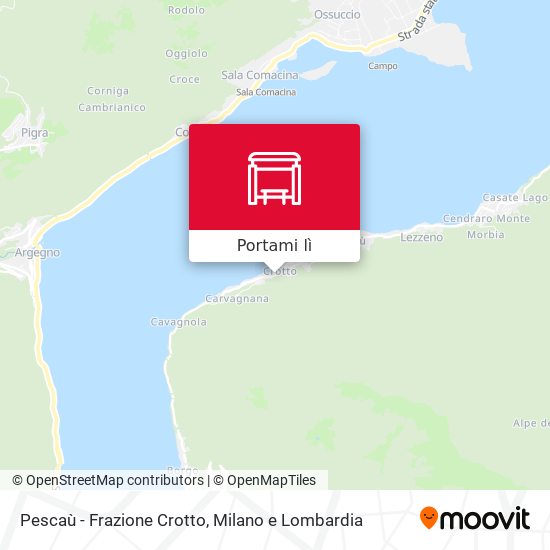Mappa Pescaù - Frazione Crotto