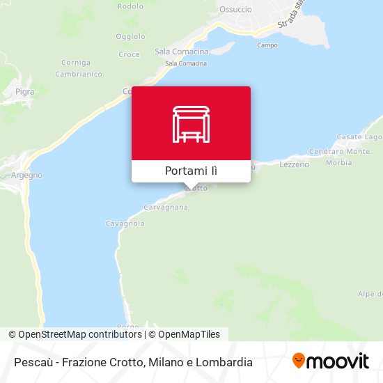 Mappa Pescaù - Frazione Crotto