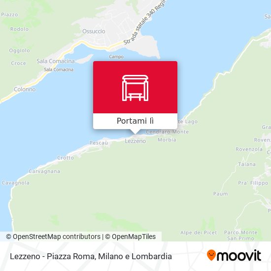 Mappa Lezzeno - Piazza Roma