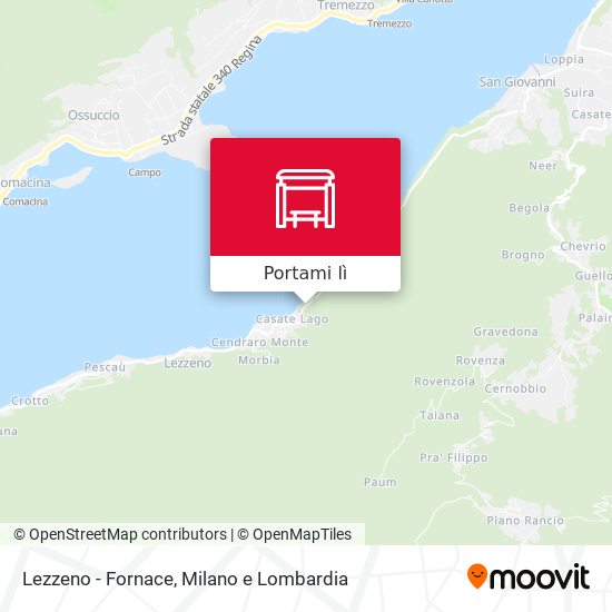 Mappa Lezzeno - Fornace