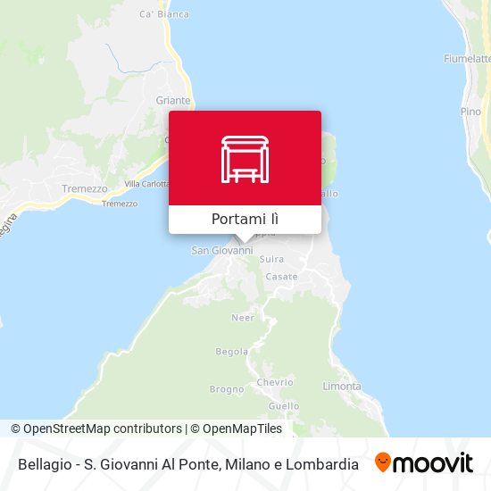 Mappa Bellagio - S. Giovanni Al Ponte