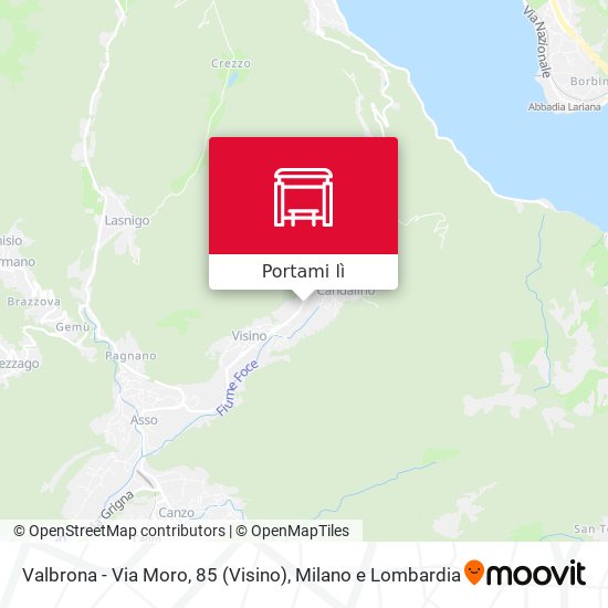 Mappa Valbrona - Via Moro, 85 (Visino)