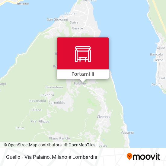 Mappa Guello - Via Palaino