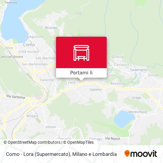 Mappa Como - Lora (Supermercato)