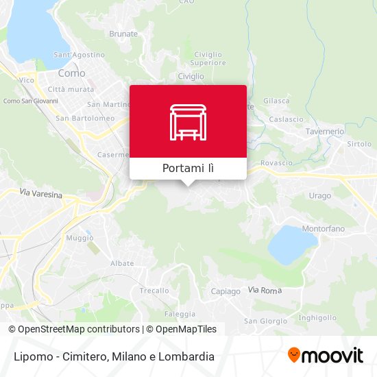 Mappa Lipomo - Cimitero