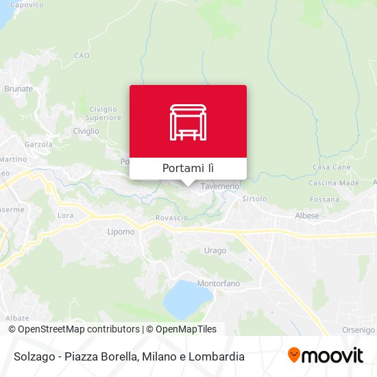 Mappa Solzago - Piazza Borella