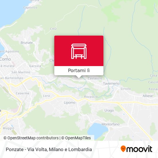 Mappa Ponzate - Via Volta