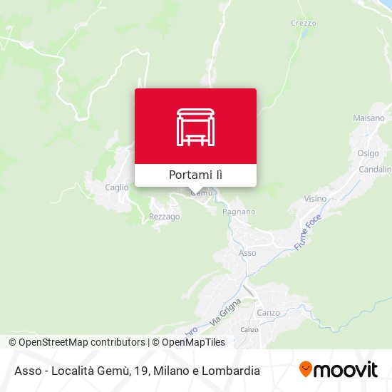 Mappa Asso - Località Gemù, 19
