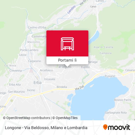 Mappa Longone - Via Beldosso