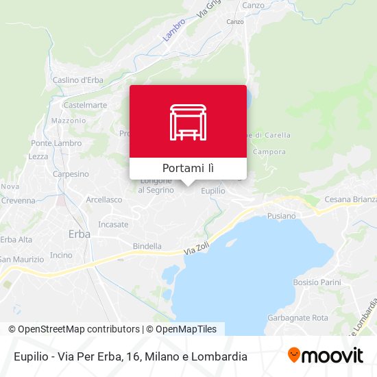Mappa Eupilio - Via Per Erba, 16
