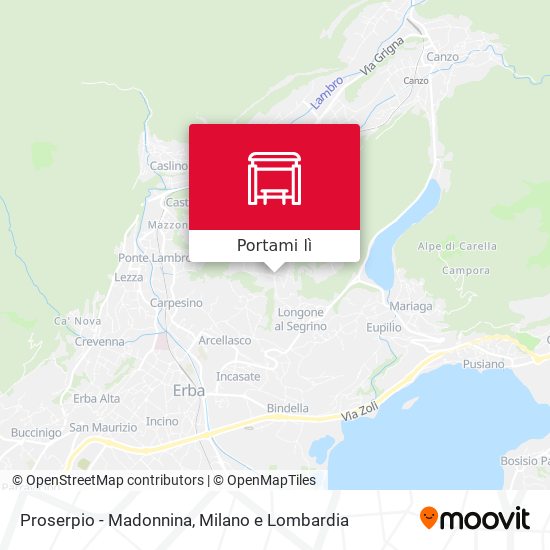 Mappa Proserpio - Madonnina