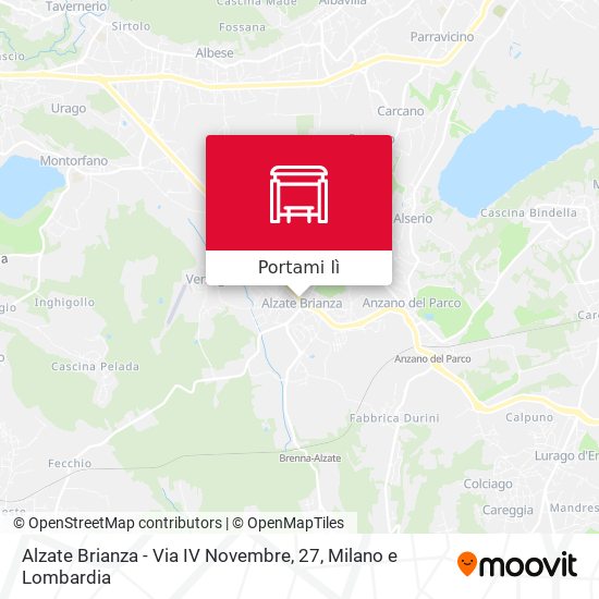 Mappa Alzate Brianza - Via IV Novembre, 27