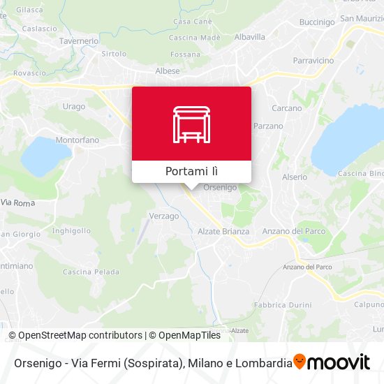 Mappa Orsenigo - Via Fermi (Sospirata)