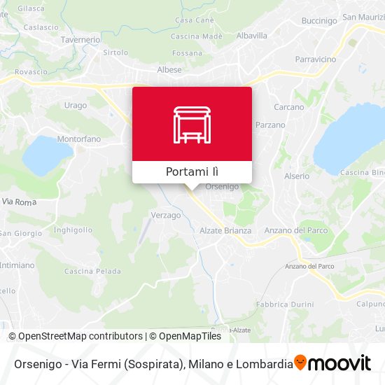 Mappa Orsenigo - Via Fermi (Sospirata)
