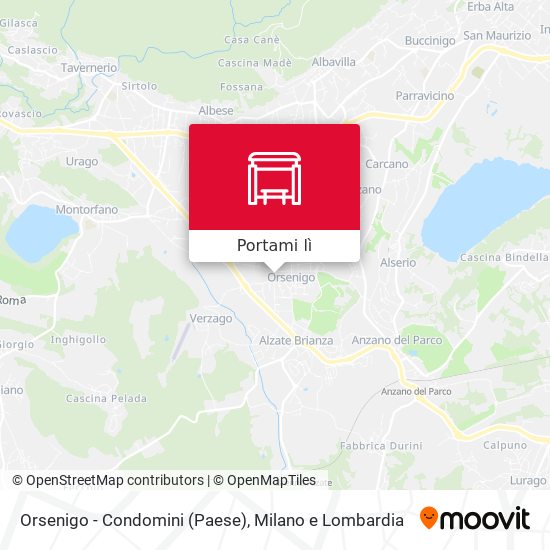 Mappa Orsenigo - Condomini (Paese)