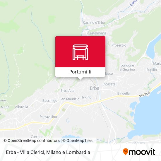 Mappa Erba - Villa Clerici