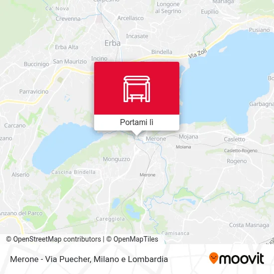 Mappa Merone - Via Puecher